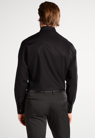 ETERNA Regular fit Button Up Shirt in Black