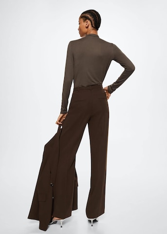 MANGO Normalny krój Spodnie w kant 'Lupe' w kolorze brązowy