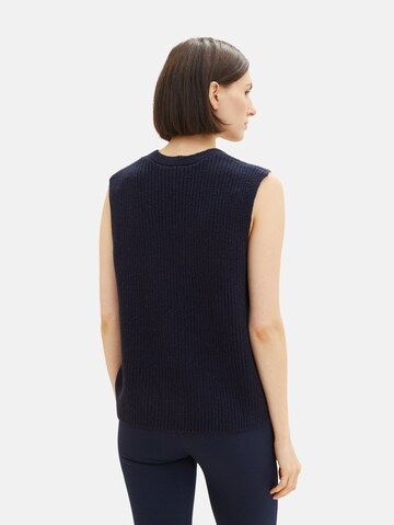 TOM TAILOR Gebreide top in Blauw