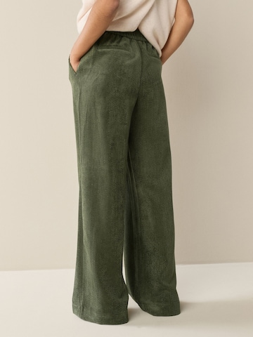 Next Široke hlačnice Hlače | zelena barva