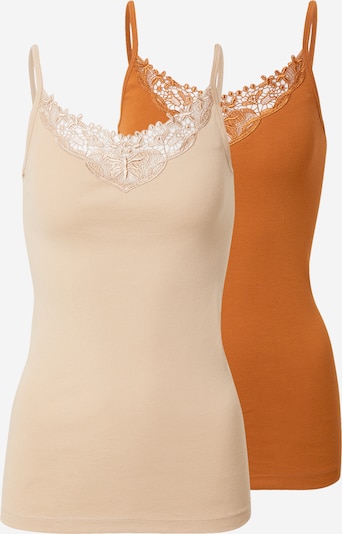 ONLY Top 'KIRA' in nude / cognac, Produktansicht