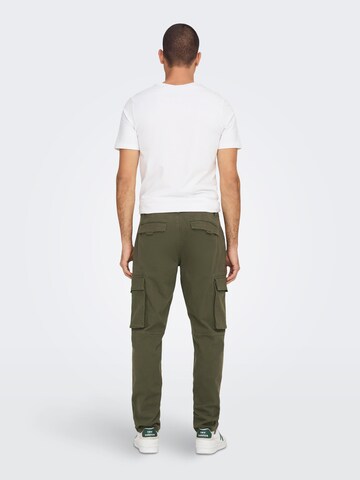 Only & Sons Regular Cargo Pants 'NEXT' in Green