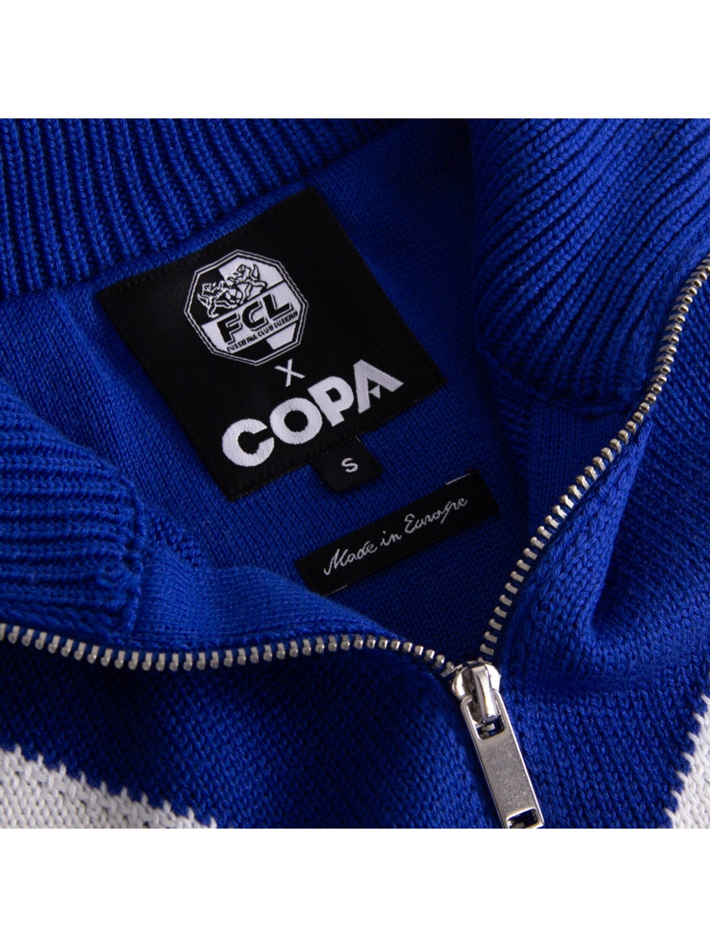 COPA FOOTBALL Sportjas 'FC Luzern 1959 - 60 Retro Voetbaljack' in Blauw