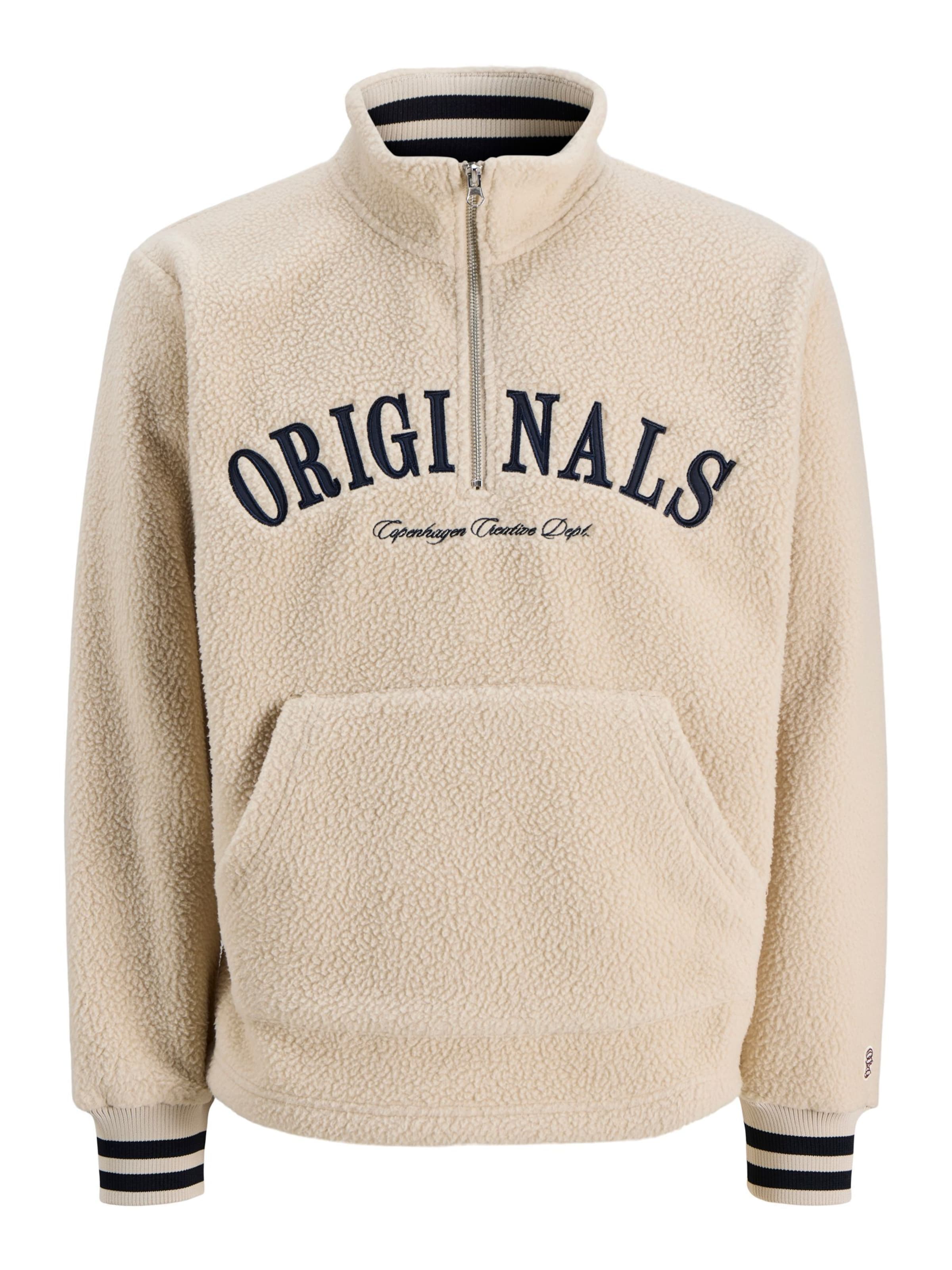 JACK & JONES Sweater 'JORFREDERIKSBERG' in Beige: front