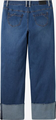 SHEEGO Wide Leg Jeans in Blau