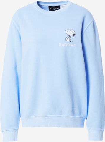 Vintage Supply Sweatshirt 'PEANUTS LOVE RAGYARD' in Blauw: voorkant