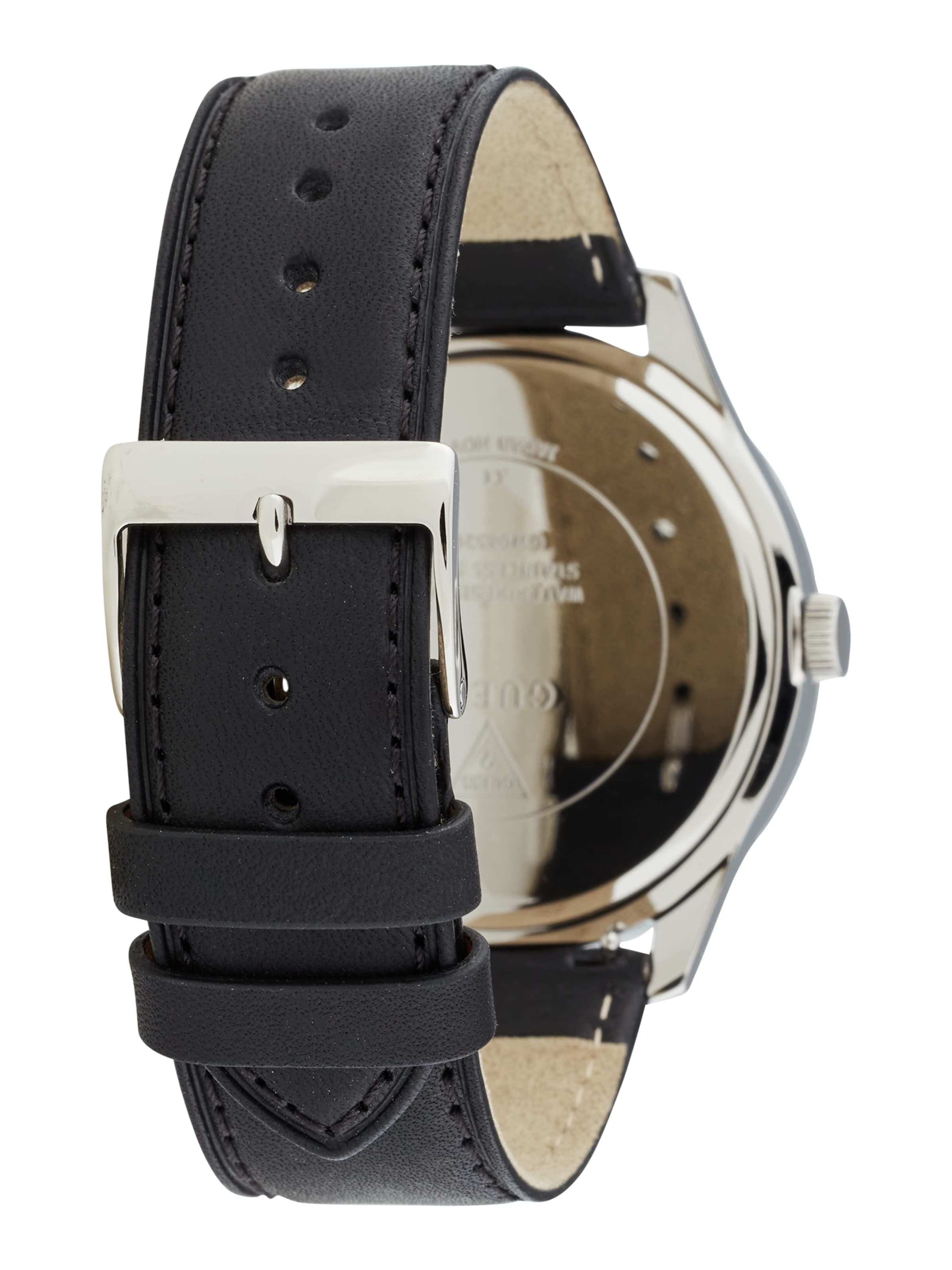 GUESS Uhr 'DEX' in Schwarz