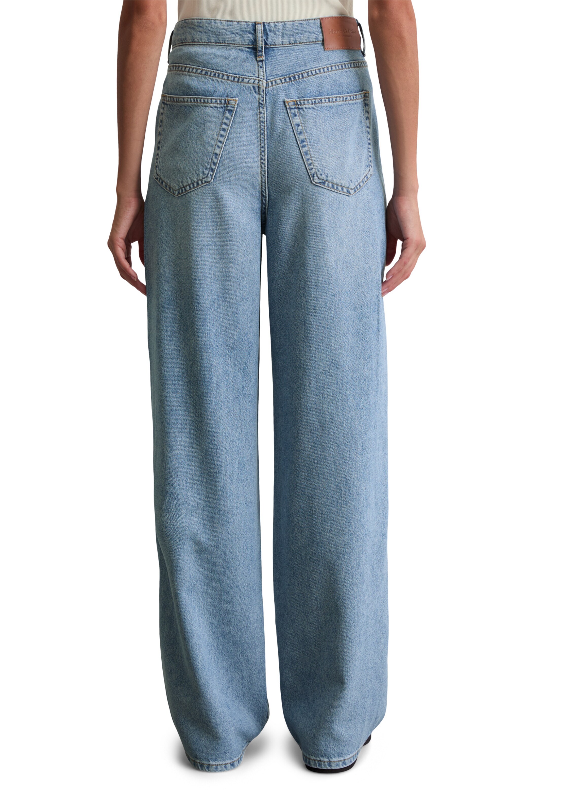 Marc O'Polo Wide leg Jeans 'Tolva' in Blue