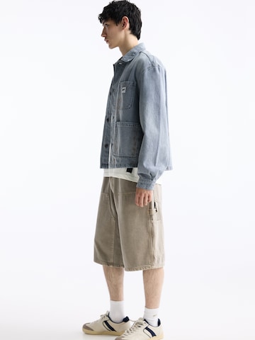 Largi Jeans de la Pull&Bear pe maro