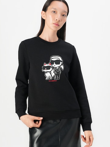 Karl Lagerfeld Μπλούζα φούτερ 'Ikon' σε μαύρο