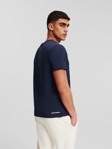 T-Shirt 'Ikonik' Karl Lagerfeld en bleu