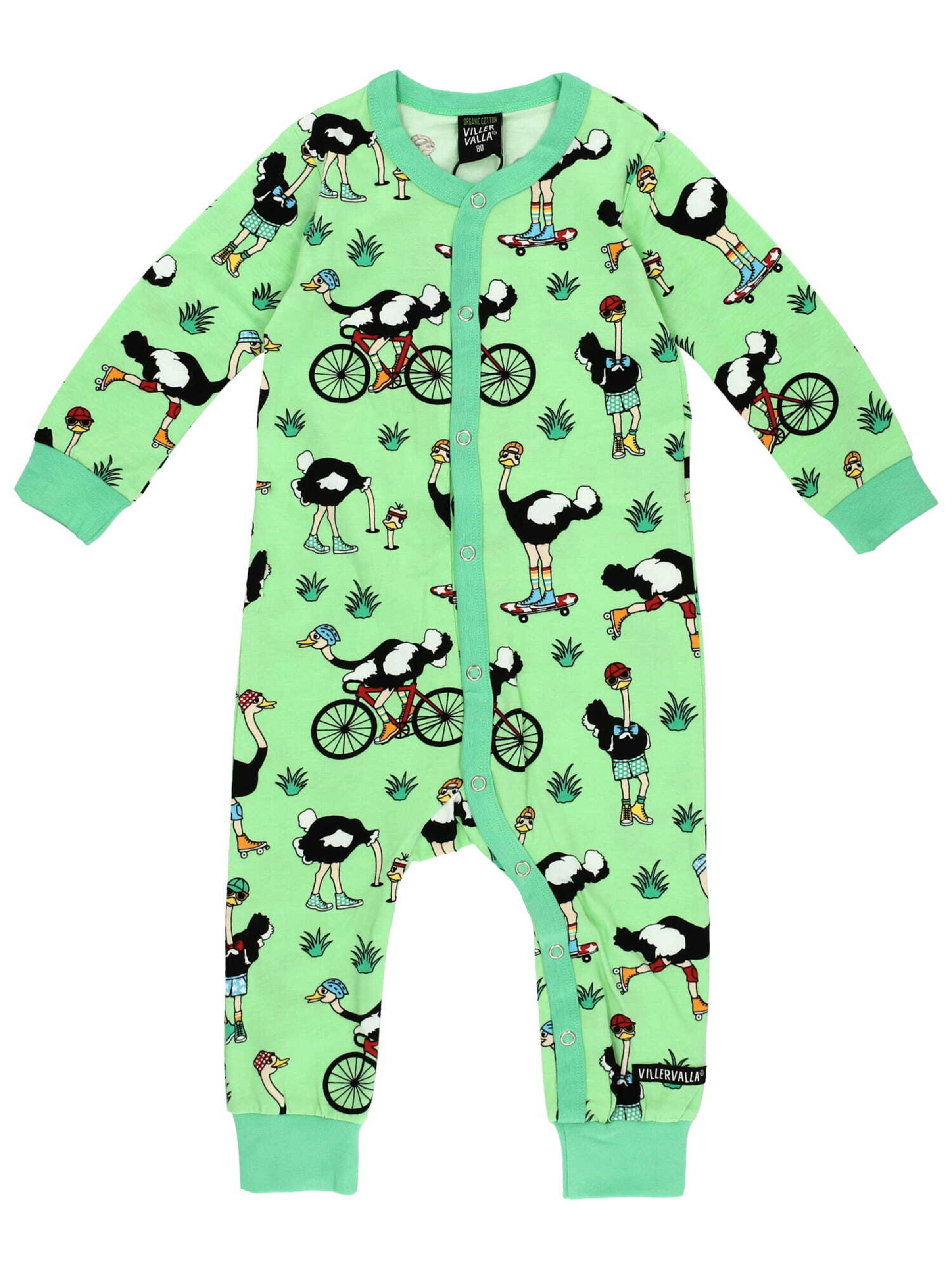 Villervalla Romper/Bodysuit in Green: front