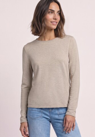 STREET ONE Sweater in Beige: front