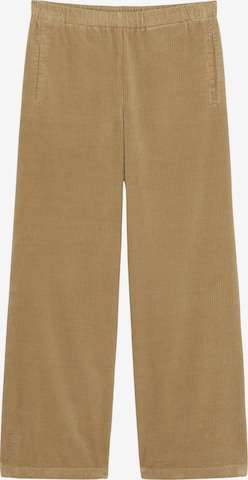 Marc O'Polo Wide leg Broek in Bruin: voorkant