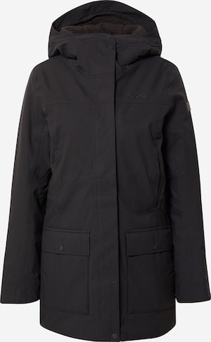 Schöffel Between-seasons parka 'Rotterdam' in Black: front