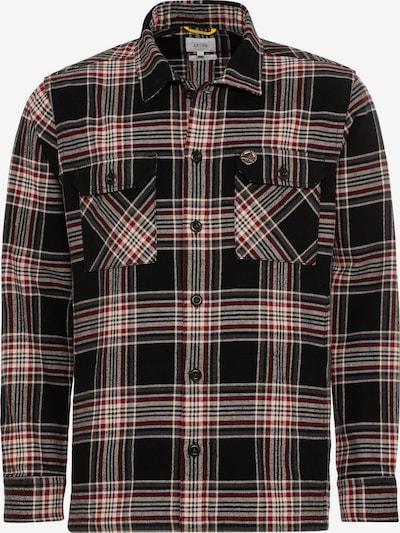 CAMEL ACTIVE Button Up Shirt in Dark red / Black / White, Item view