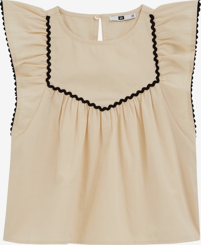 WE Fashion Pusero värissä beige / musta, Tuotenäkymä