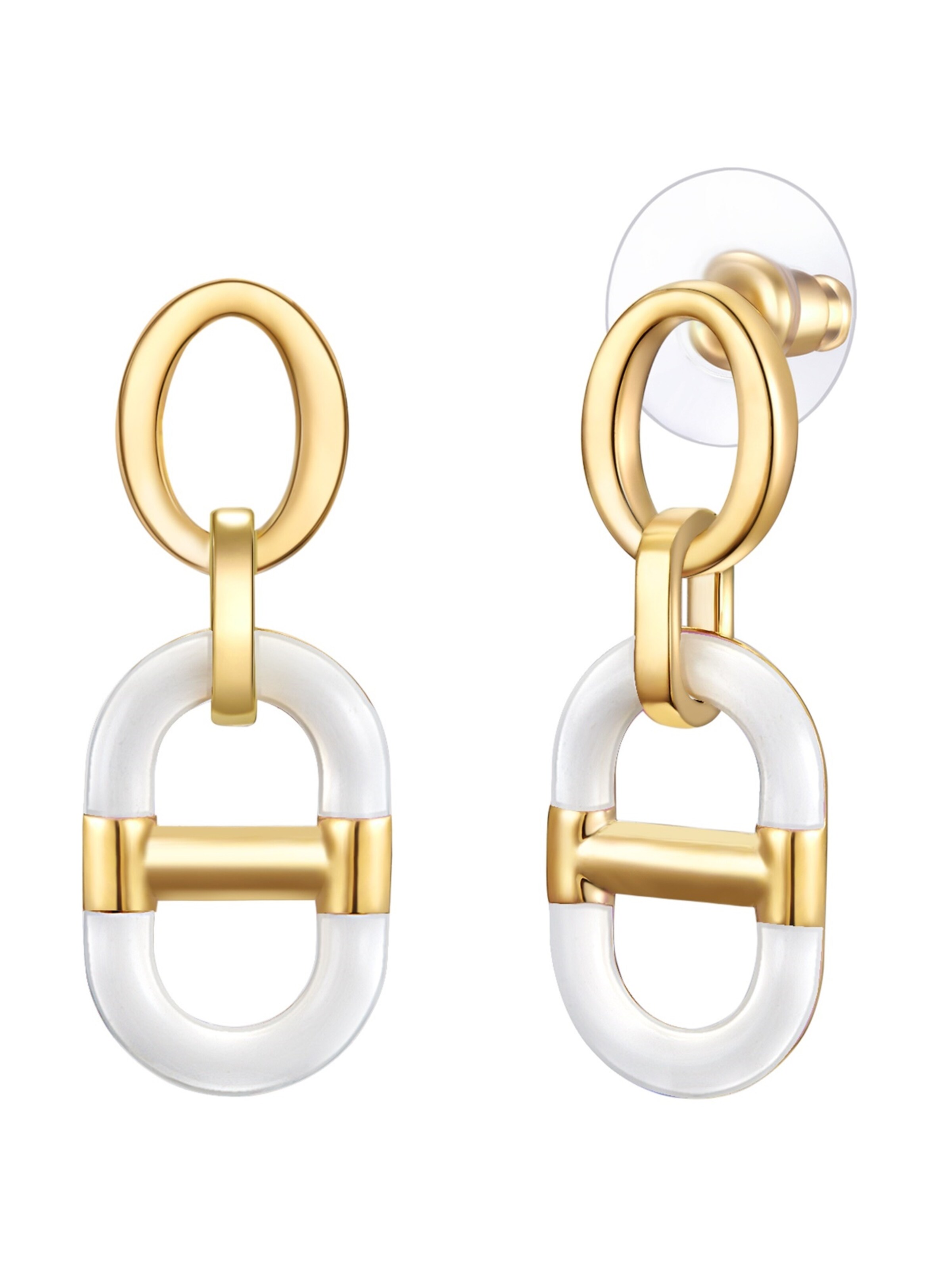 Lulu & Jane - Pendientes en oro: frente