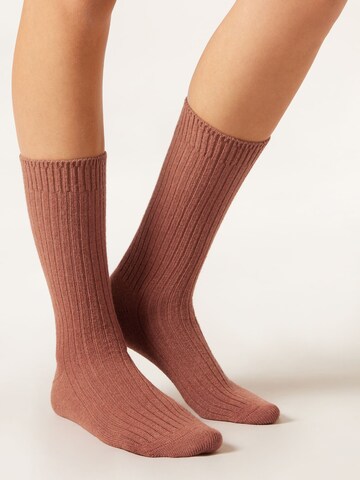 CALZEDONIA Socks in Red