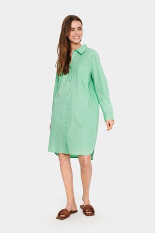 SAINT TROPEZ Shirt Dress 'Louise' in Green