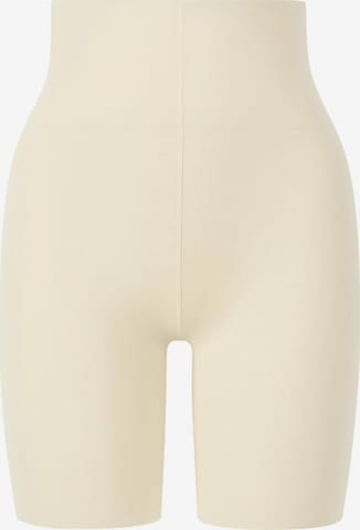 fashionshowcase - Pantalón moldeador 'LaserSmooth' en beige: frente