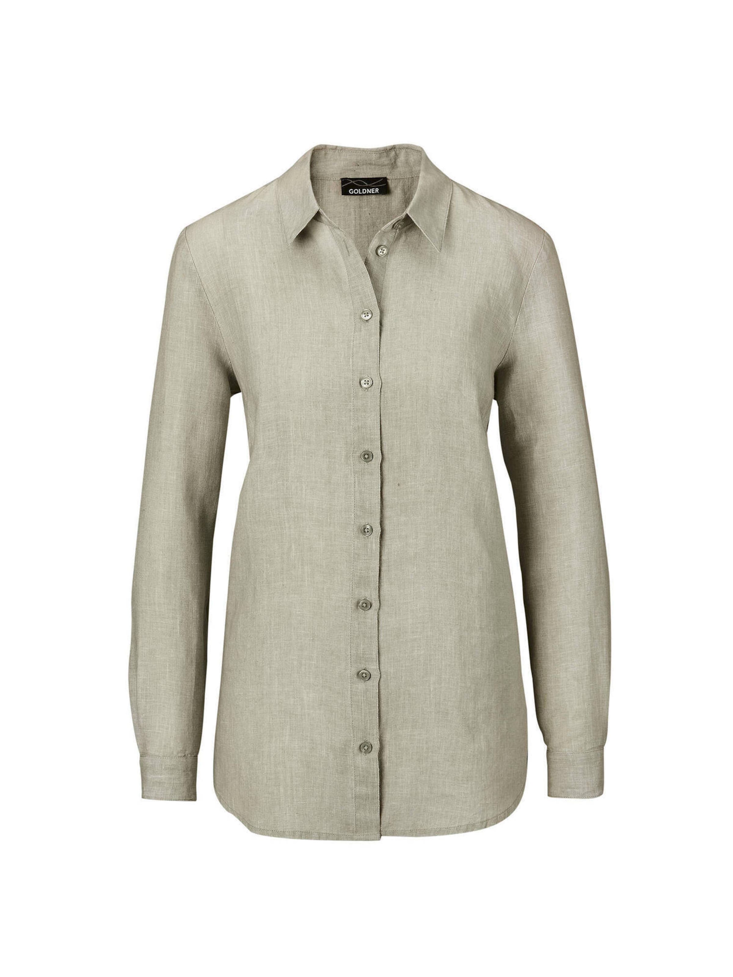 Goldner Bluse in Grün: Vorderseite