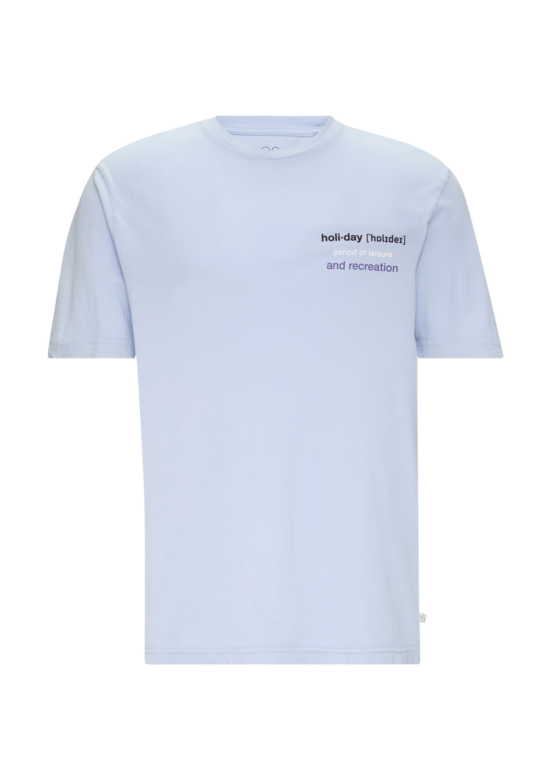 T-Shirt QS en bleu : devant