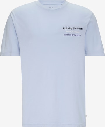 T-Shirt QS en bleu : devant