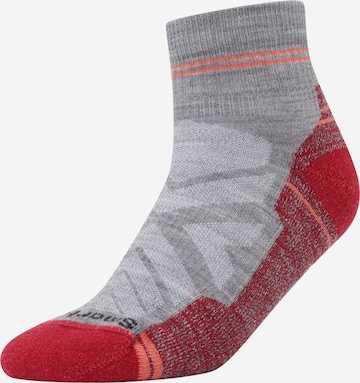 Chaussettes de sport Smartwool en gris : devant