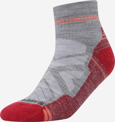 Smartwool Sportske čarape u svijetlosiva / siva melange / crvena / burgund, Pregled proizvoda