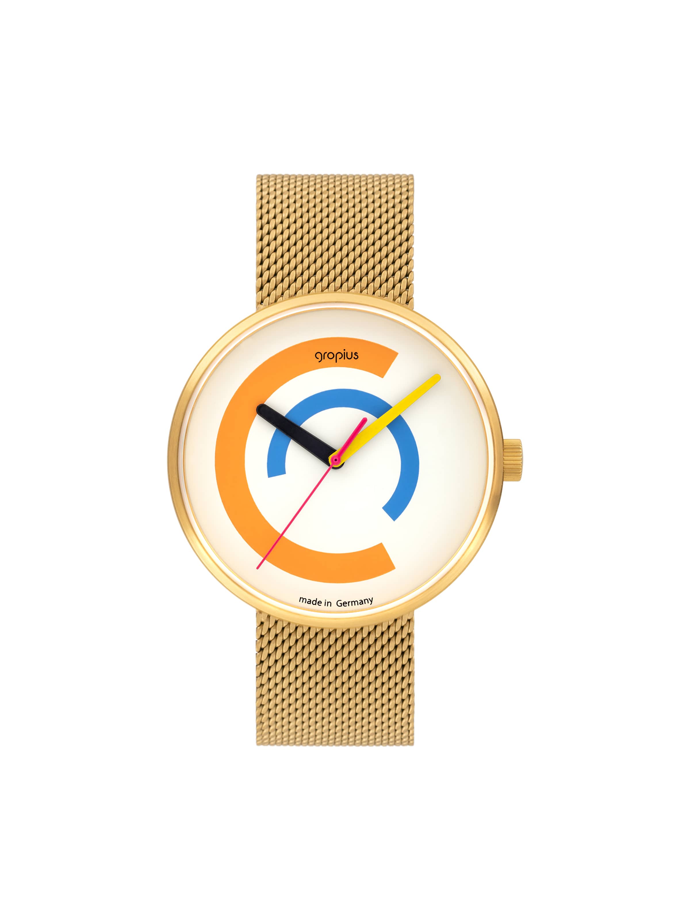 WALTER GROPIUS Analog Watch 'CENTUM' in Gold, Item view