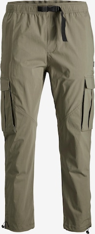 JACK & JONES Tapered Cargo Pants 'Gordon' in Green: front