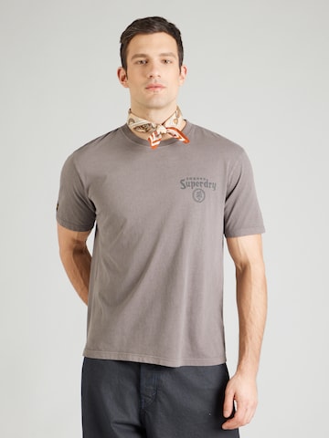 Superdry & Co Shirt 'TOKYO NARRATIVE' in Grey