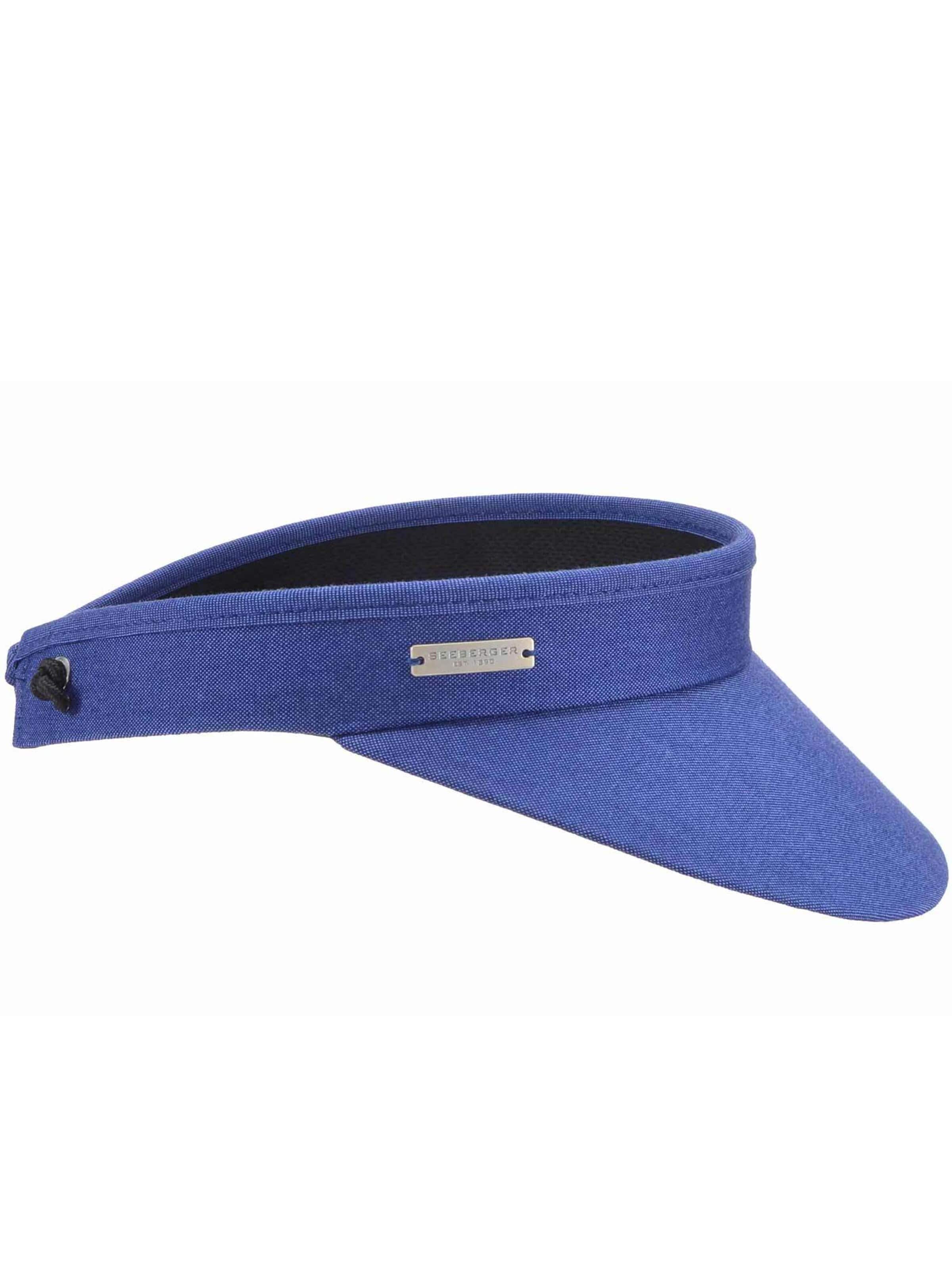 Seeberger Hat 'Visor' in Blue: front