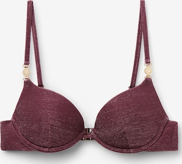 CALZEDONIA Push-up Bikinitop 'Golden Glow' in Lila: Vorderseite
