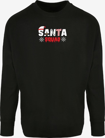 T-Shirt 'Santa Squad' Merchcode en noir : devant