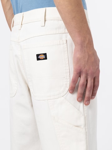 DICKIES Regular Cargo Pants 'Carpenter' in White