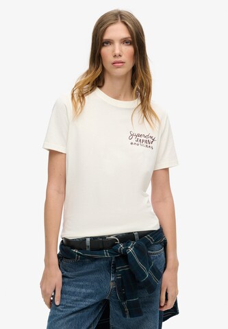 Superdry Футболка 'TOKYO' в Белый: спереди