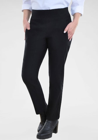 Navigazione Slim fit Pants in Black: front