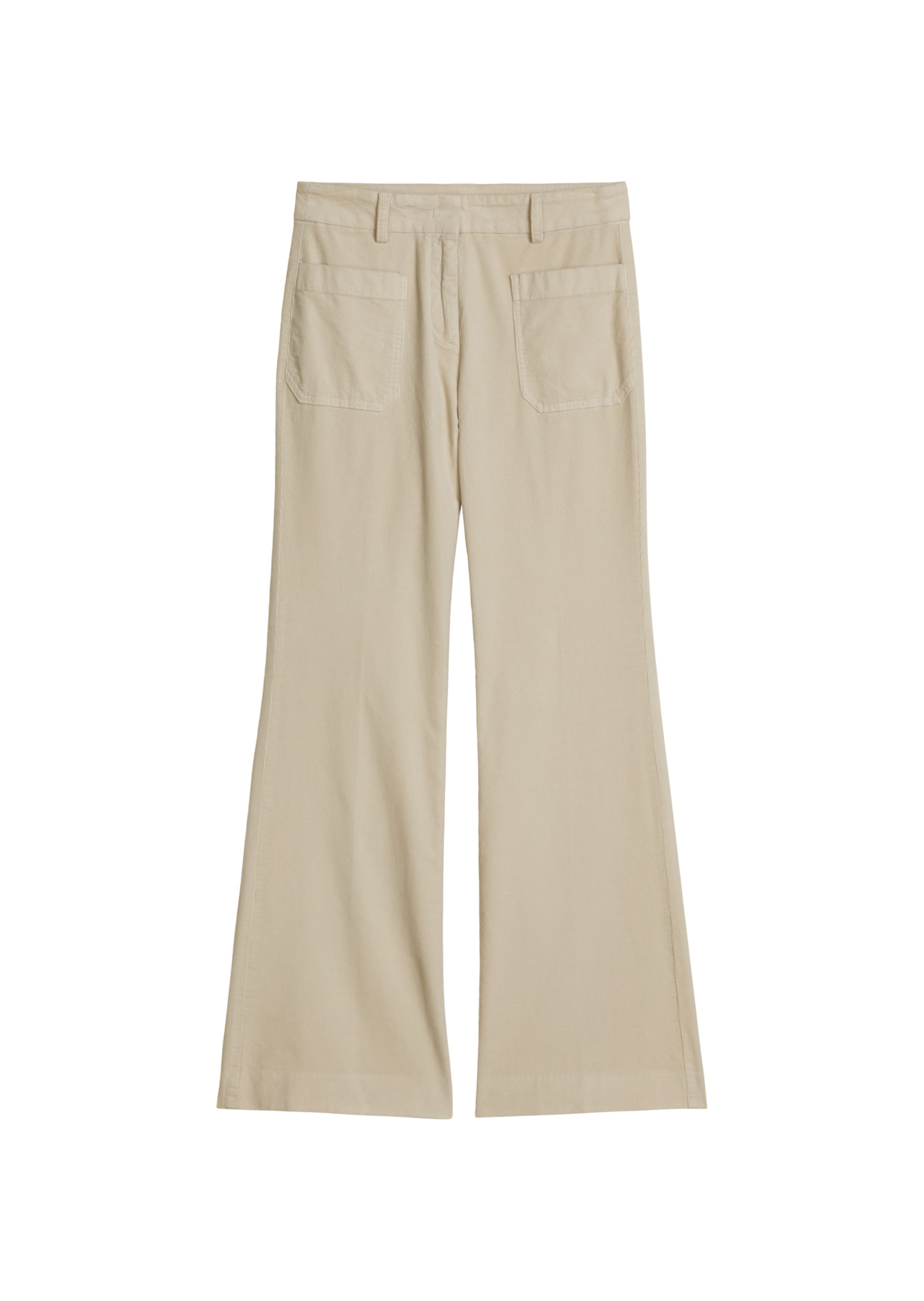 Marc O'Polo Flared Broek 'Marthe' in Beige: voorkant