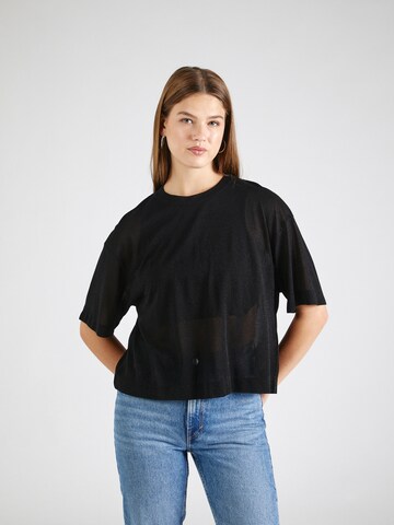 melns DRYKORN "Oversize" stila krekls 'LILANI': no priekšpuses