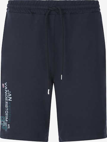 Jan Vanderstorm Loose fit Pants 'Permarsen' in Blue: front