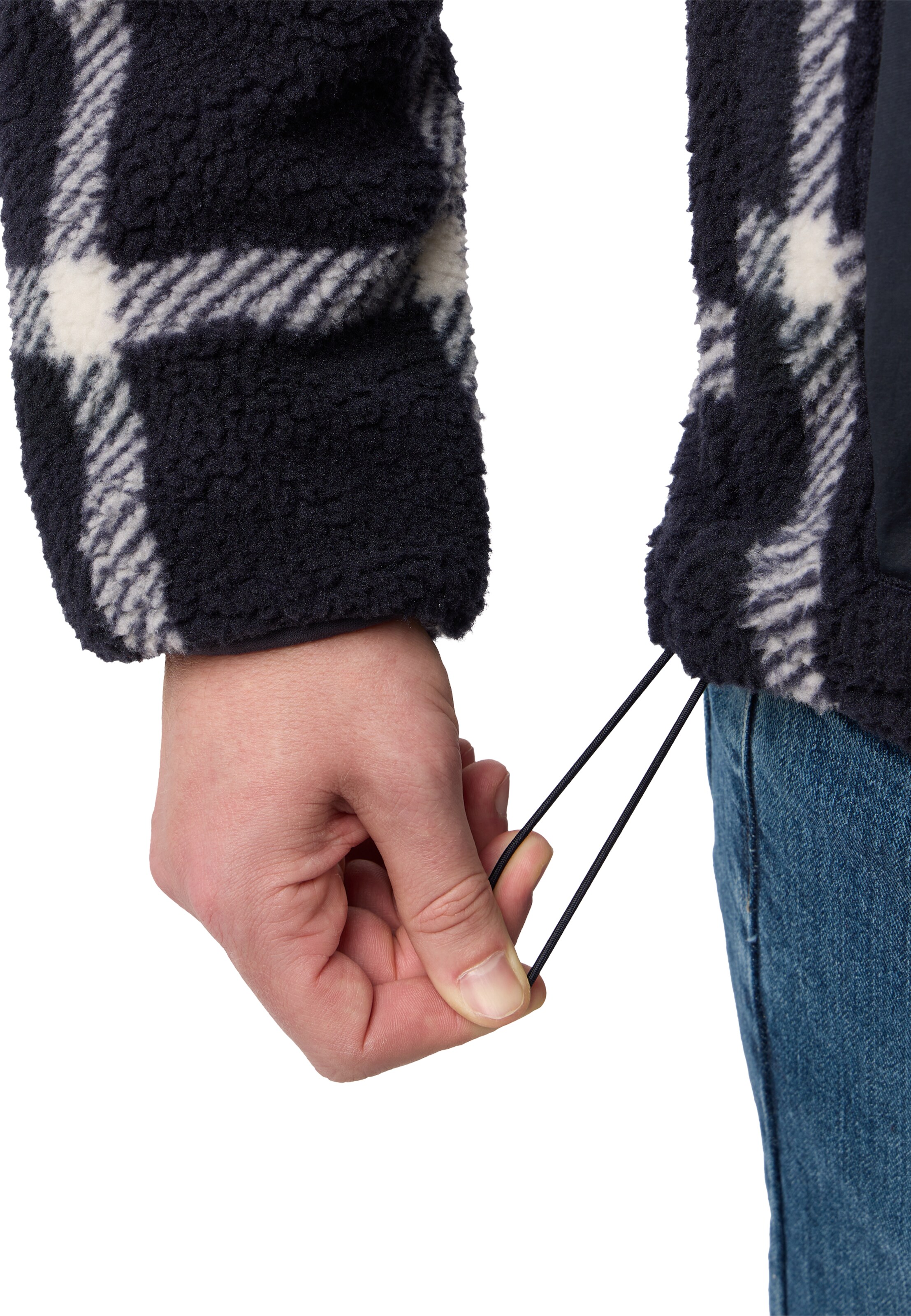 JACK WOLFSKIN Athletic Fleece Jacket in Blue