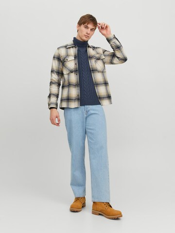 JACK & JONES Svetr 'Craig' – modrá