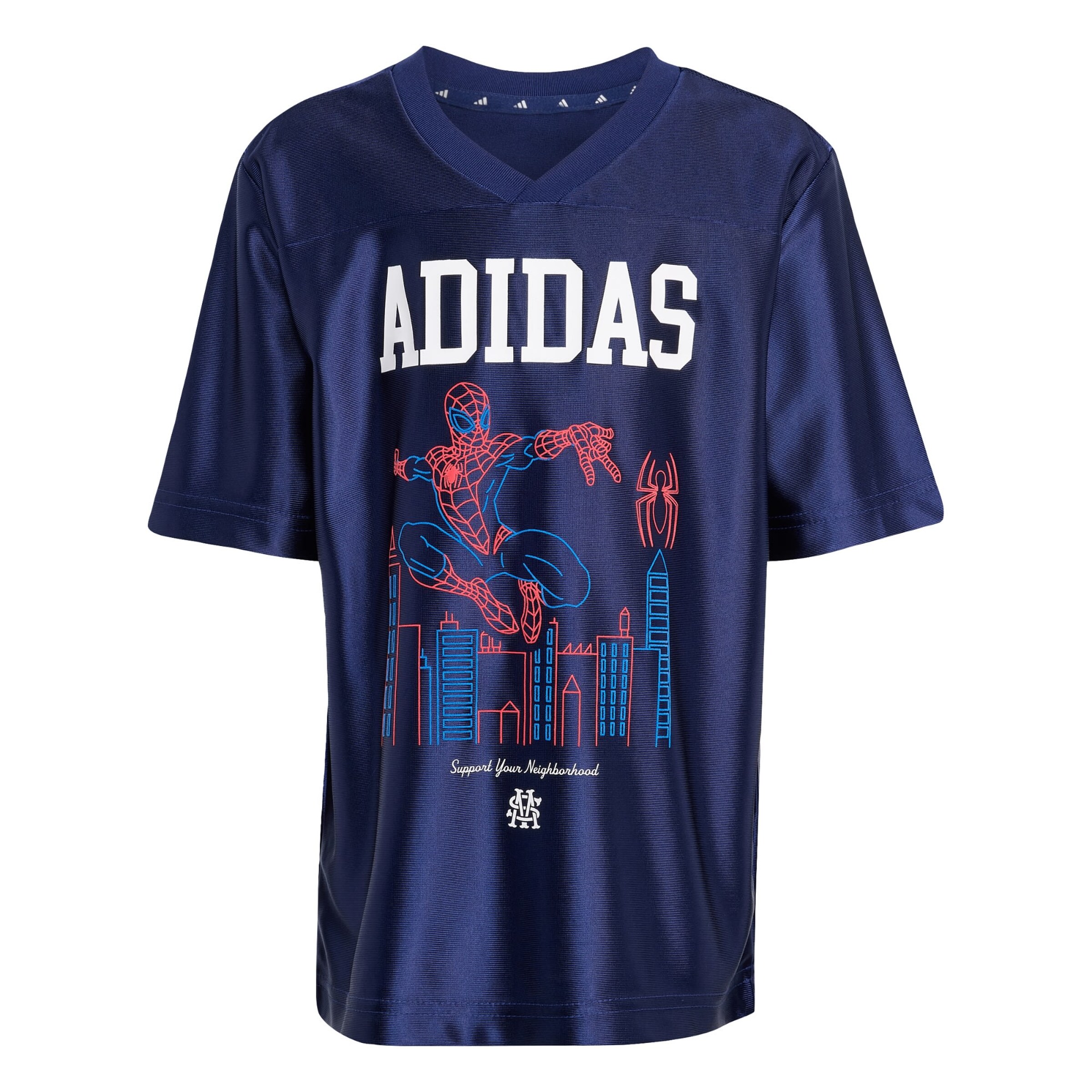ADIDAS SPORTSWEAR Functioneel shirt 'Marvel Spider-Man' in Blauw: voorkant