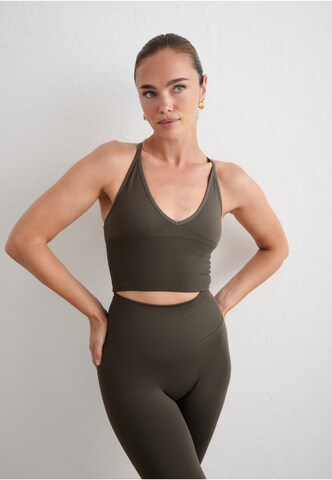 Bustino Reggiseno sportivo di Aim'n in verde: frontale