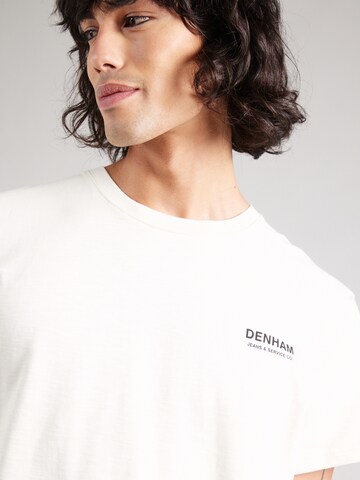 DENHAM Shirt 'LOVE FADES' in White