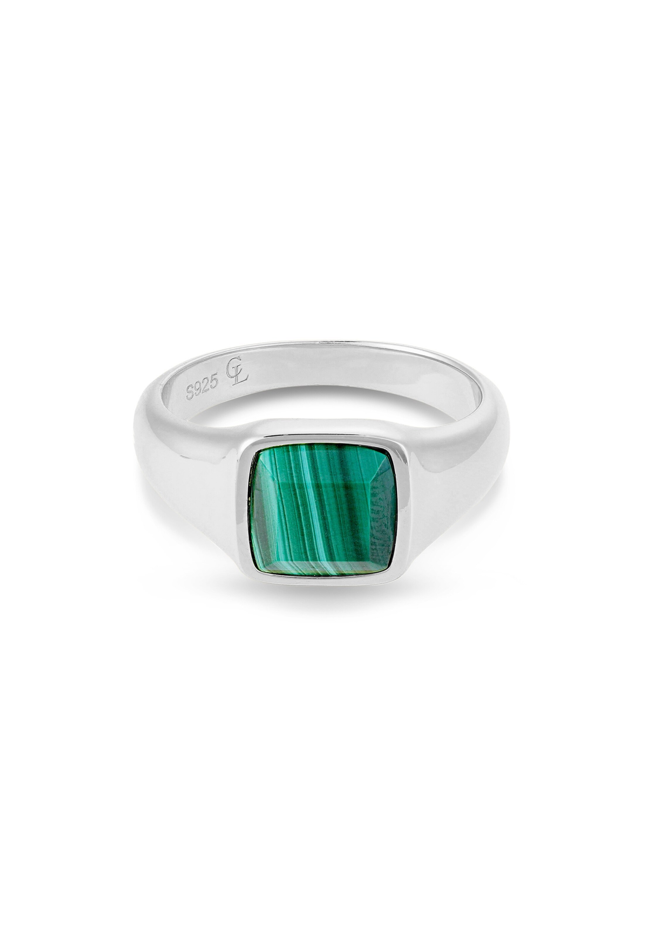 Commen Lines Ring in Silver: front
