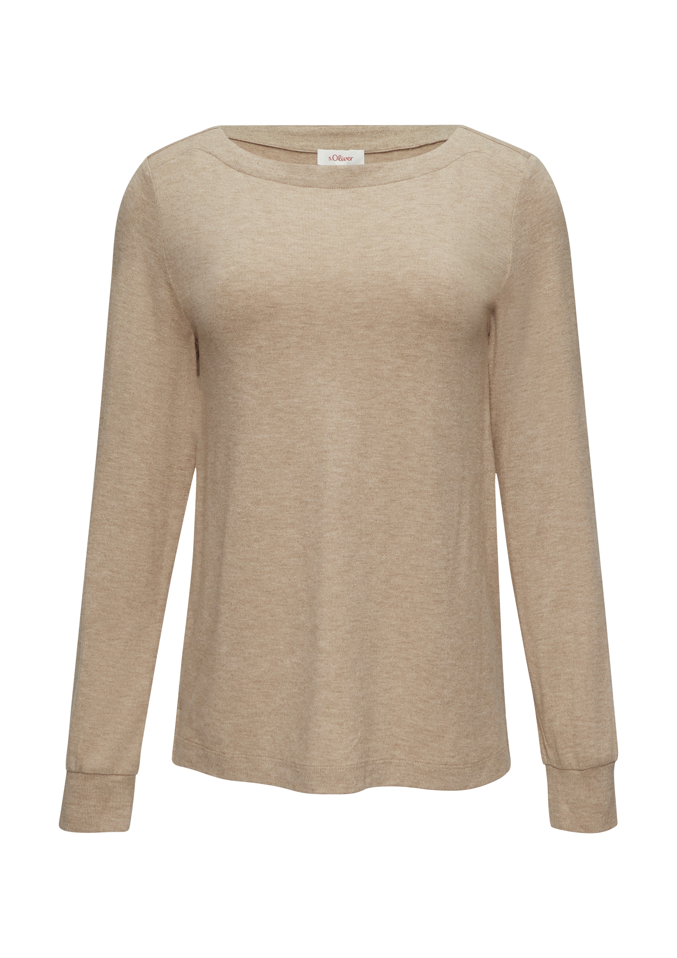 s.Oliver Shirt in Bruin: voorkant