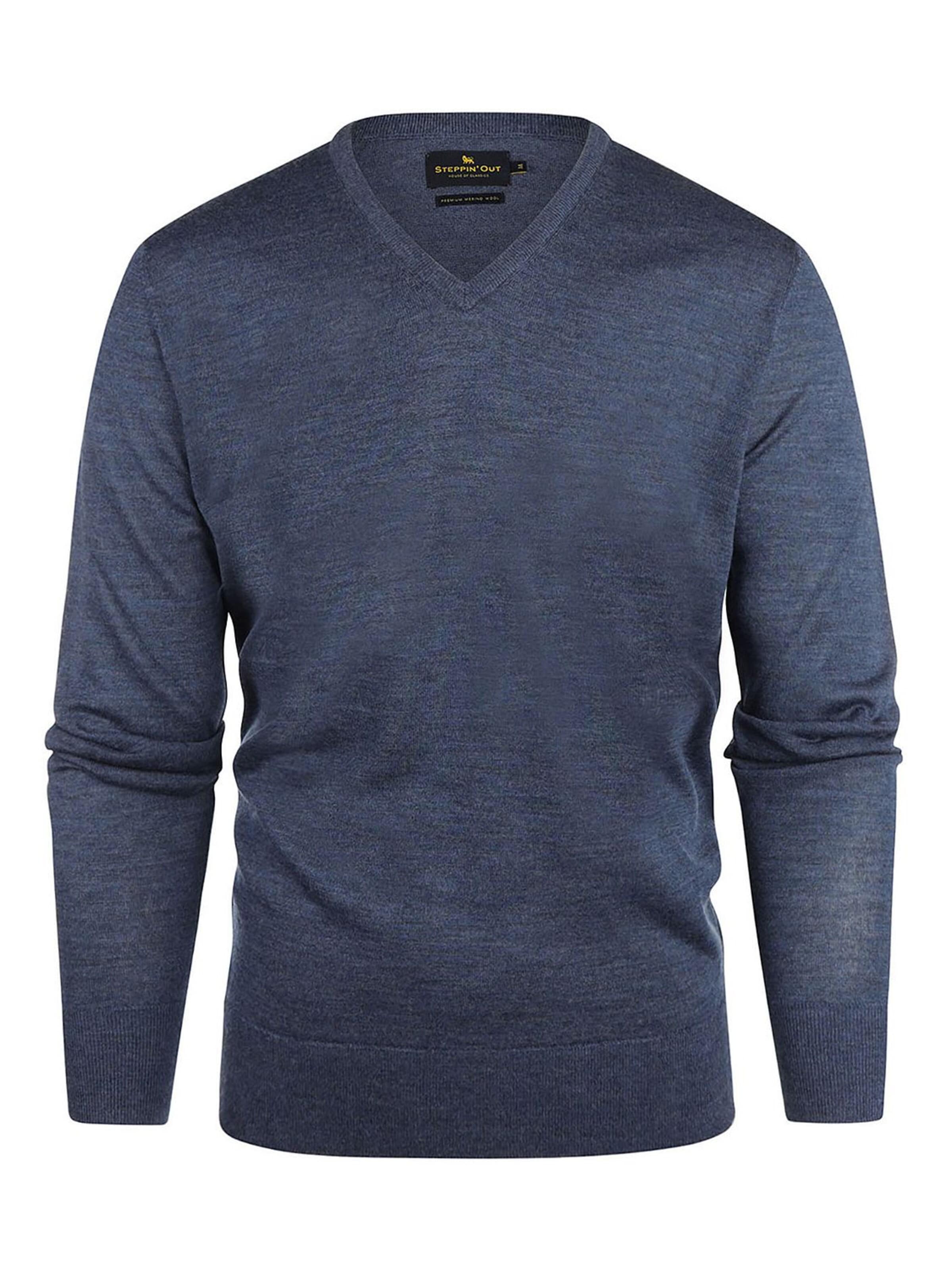 Steppin' out Shirt in Blauw: voorkant
